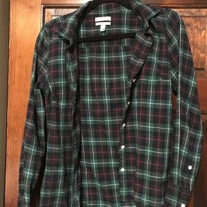 J.Crew Perfect button up plaid flannel shirt